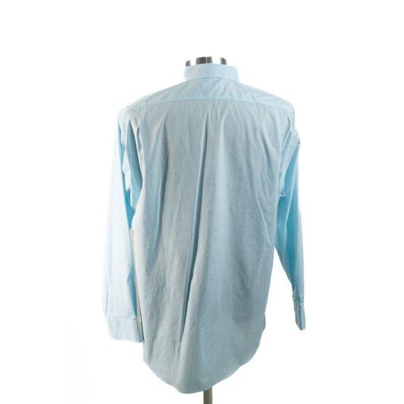 Ralph Lauren Polo Button Up Shirt 17 34/35‎  Blue Slim Long Sleeve BLACK LABEL - Picture 4 of 7